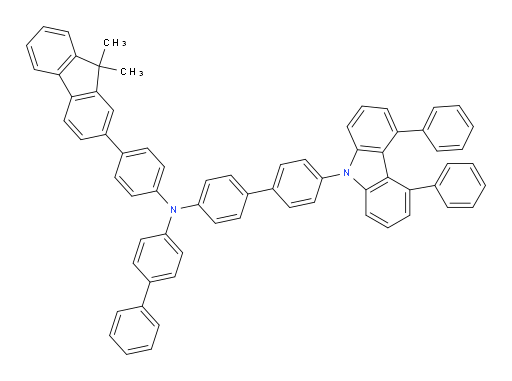 N-([1,1'-biphenyl]-4-yl)-N-(4-(9,9-dimethyl-9H-fluoren-2-yl)phenyl)-4'-(4,5-diphenyl-9H-carbazol-9-yl)-[1,1'-biphenyl]-4-amine