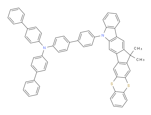 N,N-di([1,1'-biphenyl]-4-yl)-4'-(15,15-dimethylbenzo[5',6'][1,4]dithiino[2',3':5,6]indeno[1,2-b]carbazol-5(15H)-yl)-[1,1'-biphenyl]-4-amine