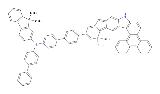 N-([1,1'-biphenyl]-4-yl)-N-(4'-(13,13-dimethyl-7,13-dihydroindeno[2,1-b]phenanthro[9,10-g]carbazol-11-yl)-[1,1'-biphenyl]-4-yl)-9,9-dimethyl-9H-fluoren-2-amine