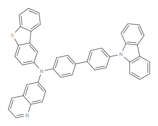 N-(4'-(9H-carbazol-9-yl)-[1,1'-biphenyl]-4-yl)-N-(dibenzo[b,d]thiophen-2-yl)quinolin-6-amine