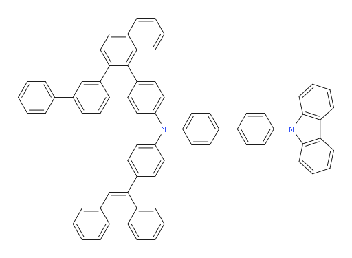 N-(4-(2-([1,1'-biphenyl]-3-yl)naphthalen-1-yl)phenyl)-4'-(9H-carbazol-9-yl)-N-(4-(phenanthren-9-yl)phenyl)-[1,1'-biphenyl]-4-amine