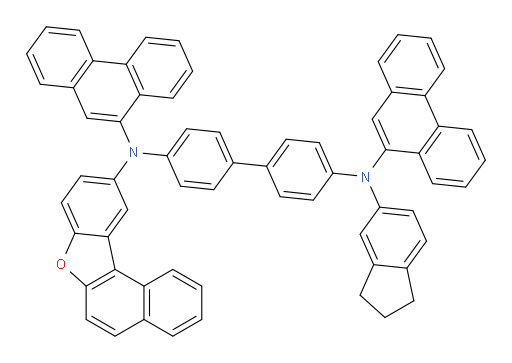 N4-(2,3-dihydro-1H-inden-5-yl)-N4'-(naphtho[2,1-b]benzofuran-10-yl)-N4,N4'-di(phenanthren-9-yl)-[1,1'-biphenyl]-4,4'-diamine