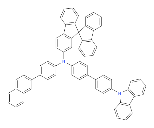 N-(4'-(9H-carbazol-9-yl)-[1,1'-biphenyl]-4-yl)-N-(4-(naphthalen-2-yl)phenyl)-9,9'-spirobi[fluoren]-2-amine