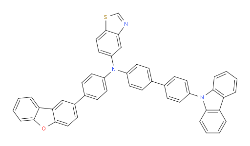 N-(4'-(9H-carbazol-9-yl)-[1,1'-biphenyl]-4-yl)-N-(4-(dibenzo[b,d]furan-2-yl)phenyl)benzo[d]thiazol-5-amine