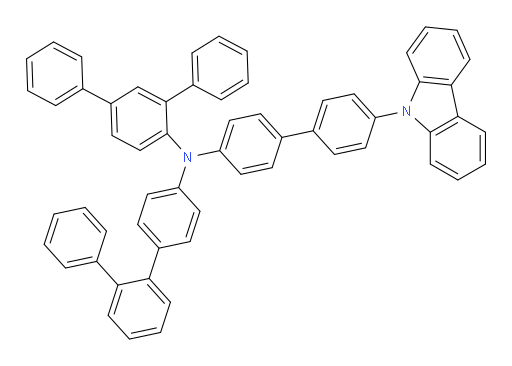 N-(4'-(9H-carbazol-9-yl)-[1,1'-biphenyl]-4-yl)-N-([1,1':3',1''-terphenyl]-4'-yl)-[1,1':2',1''-terphenyl]-4-amine