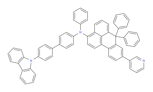 N-(4'-(9H-carbazol-9-yl)-[1,1'-biphenyl]-4-yl)-N,7,7-triphenyl-9-(pyridin-3-yl)-7H-benzo[de]anthracen-3-amine