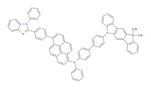 N-(4'-(11,11-dimethylindeno[1,2-b]carbazol-5(11H)-yl)-[1,1'-biphenyl]-4-yl)-N-phenyl-6-(4-(1-phenyl-1H-benzo[d]imidazol-2-yl)phenyl)pyren-1-amine
