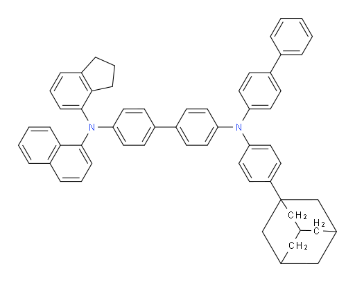 N4-([1,1'-biphenyl]-4-yl)-N4-(4-(adamantan-1-yl)phenyl)-N4'-(2,3-dihydro-1H-inden-4-yl)-N4'-(naphthalen-1-yl)-[1,1'-biphenyl]-4,4'-diamine