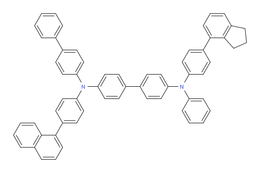 N4-([1,1'-biphenyl]-4-yl)-N4'-(4-(2,3-dihydro-1H-inden-4-yl)phenyl)-N4-(4-(naphthalen-1-yl)phenyl)-N4'-phenyl-[1,1'-biphenyl]-4,4'-diamine