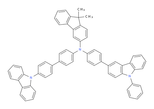 N-(4'-(9H-carbazol-9-yl)-[1,1'-biphenyl]-4-yl)-9,9-dimethyl-N-(4-(9-phenyl-9H-carbazol-3-yl)phenyl)-9H-fluoren-3-amine