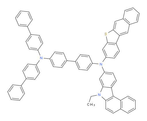 N4,N4-di([1,1'-biphenyl]-4-yl)-N4'-(benzo[b]naphtho[2,3-d]thiophen-3-yl)-N4'-(7-ethyl-7H-benzo[c]carbazol-9-yl)-[1,1'-biphenyl]-4,4'-diamine