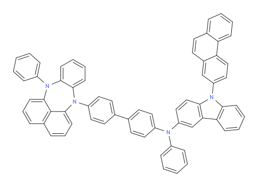9-(phenanthren-2-yl)-N-phenyl-N-(4'-(12-phenylbenzo[b]naphtho[1,8-ef][1,4]diazepin-7(12H)-yl)-[1,1'-biphenyl]-4-yl)-9H-carbazol-3-amine