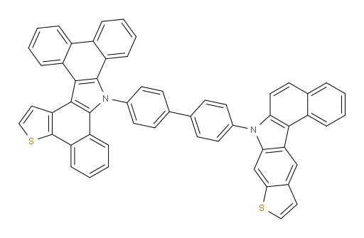 8-(4'-(7H-benzo[g]thieno[2,3-b]carbazol-7-yl)-[1,1'-biphenyl]-4-yl)-8H-tribenzo[a,c,i]thieno[3,2-g]carbazole