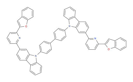 4,4'-bis(2-(6-(benzofuran-2-yl)pyridin-2-yl)-9H-carbazol-9-yl)-1,1'-biphenyl