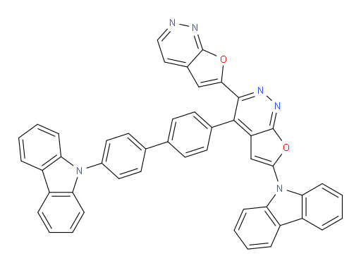 4-(4'-(9H-carbazol-9-yl)-[1,1'-biphenyl]-4-yl)-6-(9H-carbazol-9-yl)-3,6'-bifuro[2,3-c]pyridazine