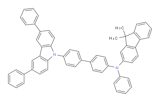 N-(4'-(3,6-diphenyl-9H-carbazol-9-yl)-[1,1'-biphenyl]-4-yl)-9,9-dimethyl-N-phenyl-9H-fluoren-2-amine