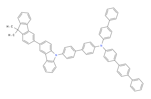 N-([1,1'-biphenyl]-4-yl)-N-(4'-(3-(9,9-dimethyl-9H-fluoren-3-yl)-9H-carbazol-9-yl)-[1,1'-biphenyl]-4-yl)-[1,1':4',1''-terphenyl]-4-amine