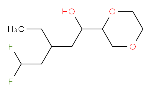 1-(1,4-dioxan-2-yl)-3-ethyl-5,5-difluoropentan-1-ol