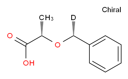 Propanoic acid, 2-[(R)-phenylmethoxy-d]-, (2S)- (9CI)