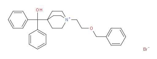 1-(2-(benzyloxy)ethyl)-4-(hydroxydiphenylmethyl)quinuclidin-1-ium bromide