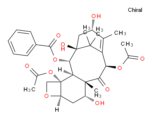 7,11-Methano-5H-cyclodeca[3,4]benz[1,2-b]oxet-5-one, 6,12b-bis(acetyloxy)-12-(benzoyloxy)-1,2a,3,4,4a,6,9,10,11,12,12a,12b-dodecahydro-4,9,11-trihydroxy-4a,8,13,13-tetramethyl-, (2aR,4S,4aS,6R,9S,11S,12S,12aR,12bS)-