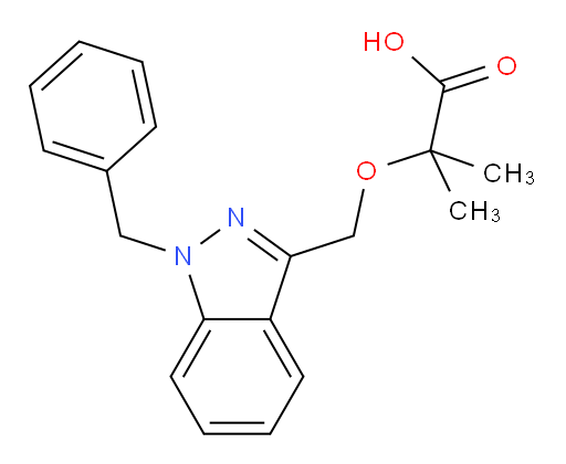 2-Methyl-2-[[1-(benzyl)-1H-indazol-3-yl]methoxy]propanoic acid