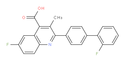6-fluoro-2-{2'-fluoro-[1,1'-biphenyl]-4-yl}-3-methylquinoline-4-carboxylic acid