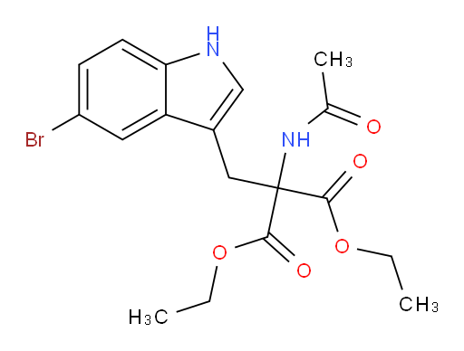 1,3-diethyl 2-[(5-bromo-1H-indol-3-yl)methyl]-2-acetamidopropanedioate