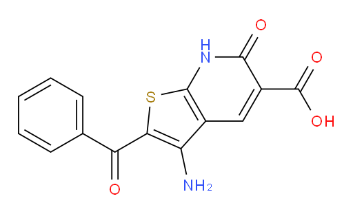 3-amino-2-benzoyl-6-oxo-6H,7H-thieno[2,3-b]pyridine-5-carboxylic acid