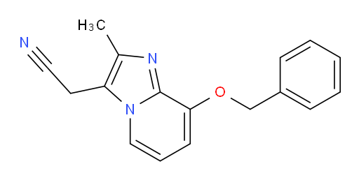 2-[8-(benzyloxy)-2-methylimidazo[1,2-a]pyridin-3-yl]acetonitrile