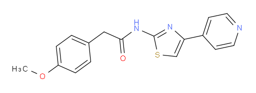 2-(4-methoxyphenyl)-N-[4-(pyridin-4-yl)-1,3-thiazol-2-yl]acetamide