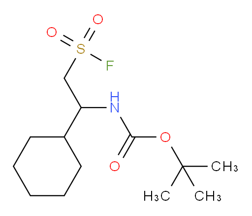 tert-butyl N-[1-cyclohexyl-2-(fluorosulfonyl)ethyl]carbamate