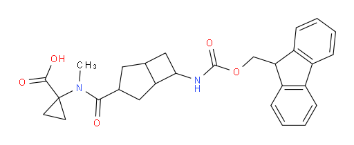 1-[N-methyl6-({[(9H-fluoren-9-yl)methoxy]carbonyl}amino)bicyclo[3.2.0]heptane-3-amido]cyclopropane-1-carboxylic acid