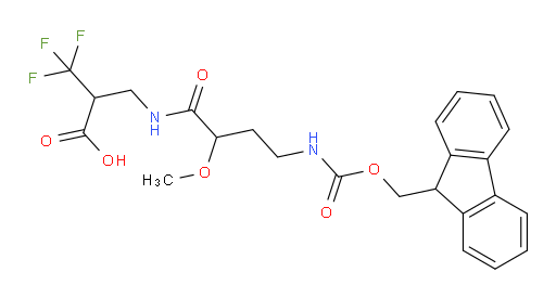 2-{[4-({[(9H-fluoren-9-yl)methoxy]carbonyl}amino)-2-methoxybutanamido]methyl}-3,3,3-trifluoropropanoic acid