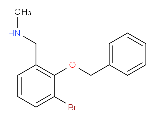 {[2-(benzyloxy)-3-bromophenyl]methyl}(methyl)amine