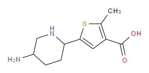 5-(5-aminopiperidin-2-yl)-2-methylthiophene-3-carboxylic acid