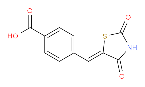 4-[(2,4-dioxo-1,3-thiazolidin-5-ylidene)methyl]benzoic acid