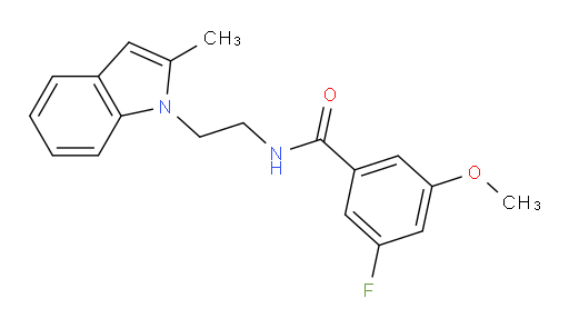 3-fluoro-5-methoxy-N-(2-(2-methyl-1H-indol-1-yl)ethyl)benzamide