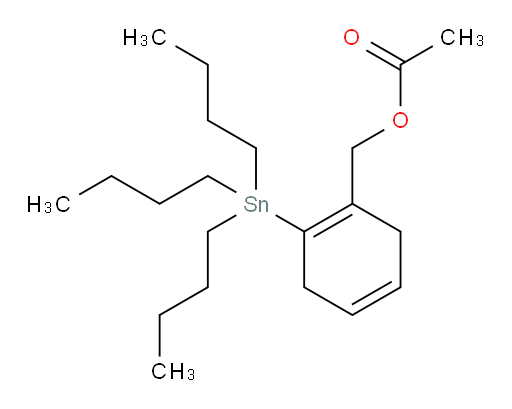 (2-(tributylstannyl)cyclohexa-1,4-dien-1-yl)methyl acetate