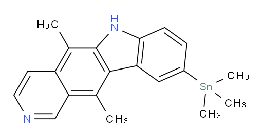 5,11-dimethyl-9-(trimethylstannyl)-6H-pyrido[4,3-b]carbazole