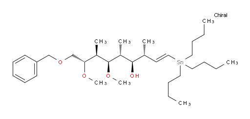 (3R,4R,5R,6R,7S,8S,E)-9-(benzyloxy)-6,8-dimethoxy-3,5,7-trimethyl-1-(tributylstannyl)non-1-en-4-ol