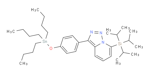 3-(4-((tributylstannyl)oxy)phenyl)-7-(triisopropylsilyl)-[1,2,3]triazolo[1,5-a]pyridine