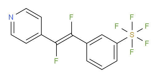 (E)-3-(1,2-difluoro-2-(pyridin-4-yl)vinyl)(pentafluoromercapto)benzene