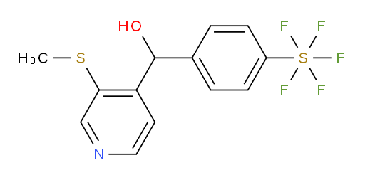 (4-(pentafluoromercapto)phenyl)(3-(methylthio)pyridin-4-yl)methanol