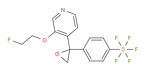 4-(2-(3-(2-fluoroethoxy)pyridin-4-yl)oxiran-2-yl)(pentafluoromercapto)benzene