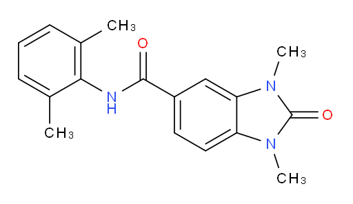 N-(2,6-dimethylphenyl)-1,3-dimethyl-2-oxo-2,3-dihydro-1H-benzo[d]imidazole-5-carboxamide