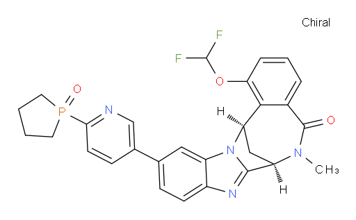 (7R,14R)-1-(difluoromethoxy)-6,7-dihydro-6-methyl-11-[6-[(1-oxido-2-phospholanyl)(1-oxido-5-phospholanyl)phosphinyl]pyridin-3-yl]-7,14-Methanobenzimidazo[1,2-b][2,5]benzodiazocin-5(14H)--one