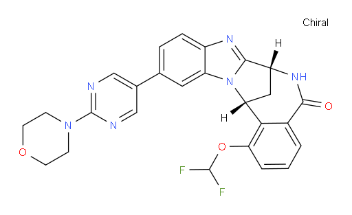 (7R,14R)-1-(difluoromethoxy)-6,7-dihydro-11-[2-morpholin-4-ylpyrimidin-5-yl]-7,14-Methanobenzimidazo[1,2-b][2,5]benzodiazocin-5(14H)--one