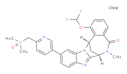 (7R,14R)-1-(difluoromethoxy)-11-[6-[(dimethylphosphinyl)methyl]pyridin-3-yl]-6,7-dihydro-6-methyl-7,14-Methanobenzimidazo[1,2-b][2,5]benzodiazocin-5(14H)--one