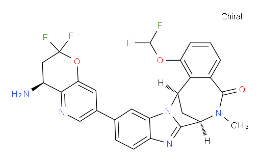 (7R,14R)-11-[(4S)-4-amino-2,2-difluoro-3,4-dihydro-2H-pyrano[3,2-b]pyridin-7-yl]-1-(difluoromethoxy)-6,7-dihydro-6-methyl-7,14-Methanobenzimidazo[1,2-b][2,5]benzodiazocin-5(14H)--one